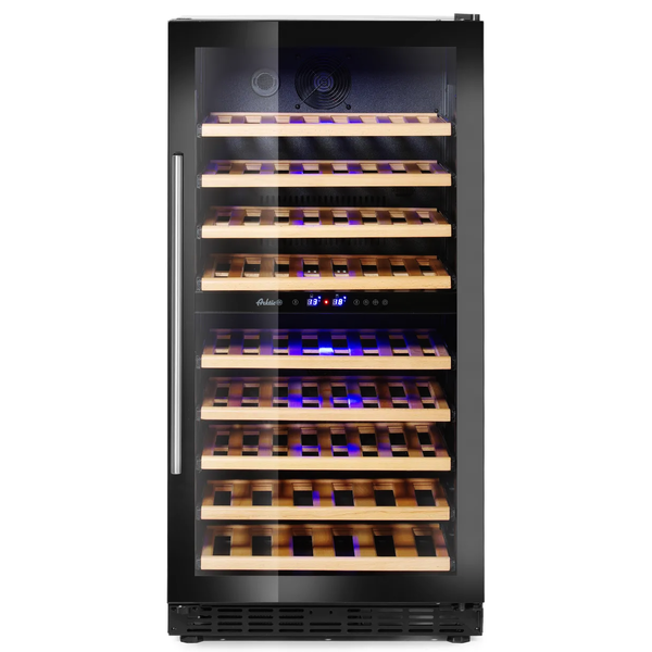 Wijnkoelkast | 232L (72x 75cl) | Zwart | 2 Zones | +5°C/+22°C | Geforceerd | 595x605x1225(h)mm