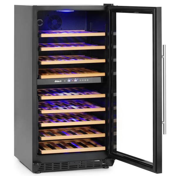 Wijnkoelkast | 232L (72x 75cl) | Zwart | 2 Zones | +5°C/+22°C | Geforceerd | 595x605x1225(h)mm