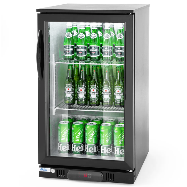 Barkoelkast | 108L | Zwart | +2°C/+10°C | Geforceerd | 500x500x900(h)mm