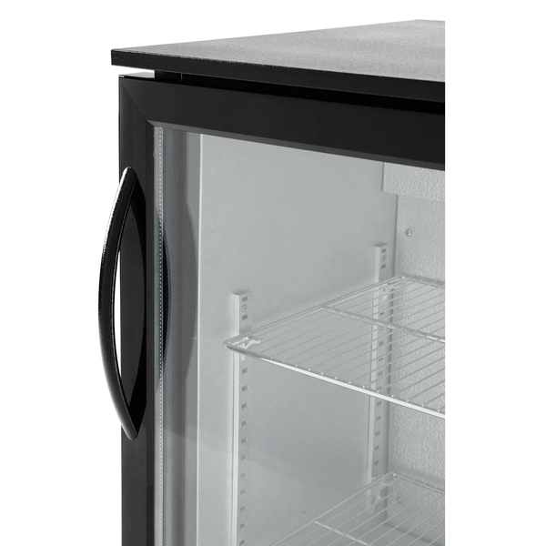 Barkoelkast | 200L | Zwart | +2°C/+10°C | Geforceerd | 0.16kW | Klapdeuren | 900x500x900(h)mm