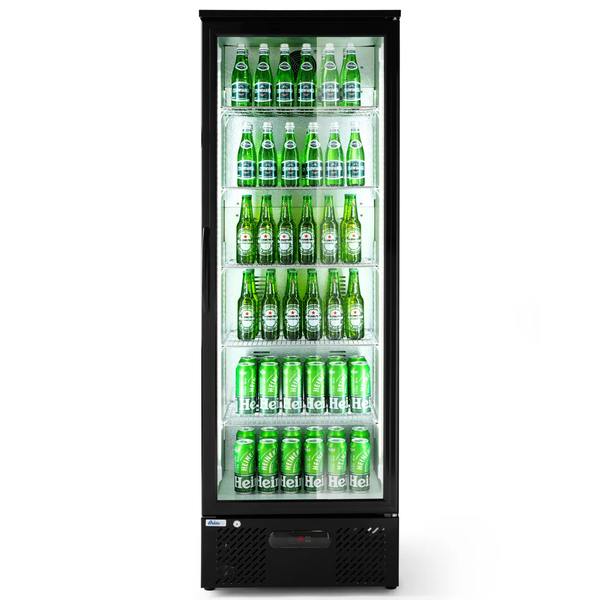 Drankenkoeling | 319L | Zwart | +2°C/+10°C | Geforceerd | 600x528x1820(h)mm