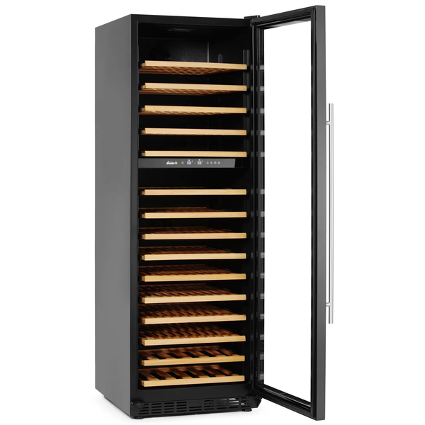 Wijnkoelkast | 447L (160x 75cl) | Zwart | 2 Zones | +5°C/+22°C | Geforceerd | 595x685x1795(h)mm