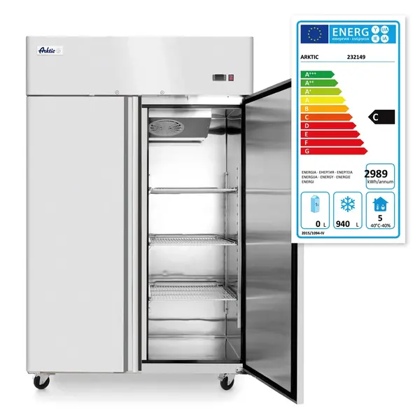 Vrieskast | ProfiLine | 1270L (2/1 GN) | RVS | -17°C/-22°C | Geforceerd | 0.98kW | Wielen (Geremd) | 1314x805x2065(h)mm