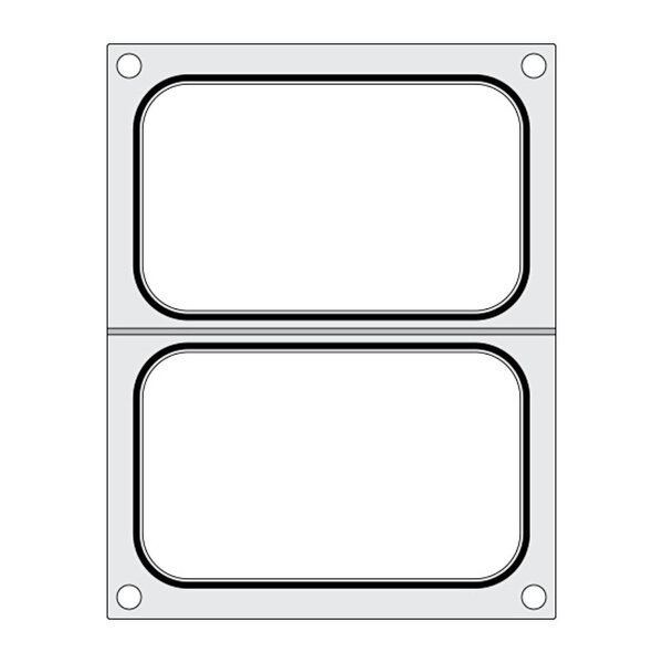 Thermosealer Matrijs | HENDI Thermosealer COMPACT | 2 Containers (2x 113x178mm)
