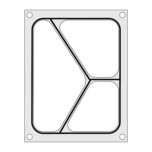 Thermosealer Matrijs | HENDI Thermosealer COMPACT | 3-Delige Coltcontainer (227x178mm)