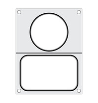 HENDI Thermosealer Matrijs | HENDI Thermosealer COMPACT | 1 Container (113x178mm) + 1 Soepcontainers (Ø115mm) 