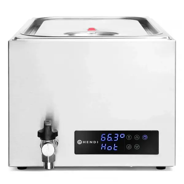 Sous-Vide Kooktoestel | 1/1 GN | 20L | 35°C/90°C | 0.6kW (230V) | Aftapkraan | Programmeerbaar | 540x335x310(h)mm