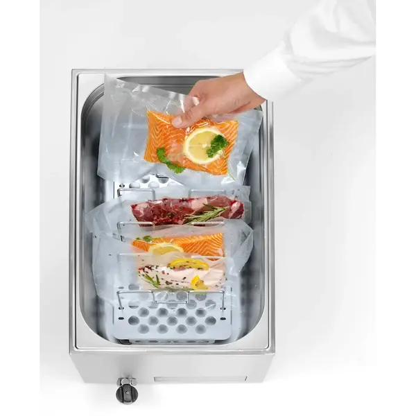 Sous-Vide Kooktoestel | 1/1 GN | 20L | 35°C/90°C | 0.6kW (230V) | Aftapkraan | Programmeerbaar | 540x335x310(h)mm