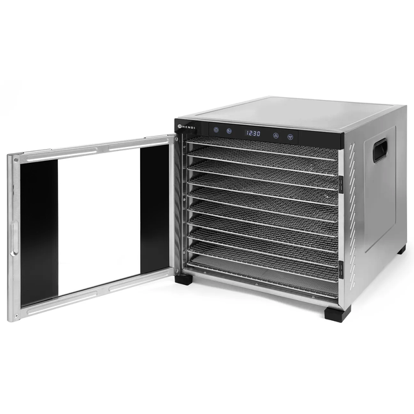 Voedseldroger | ProfiLine | 10 Niveaus (395x380mm) | 35°C/75°C | 1kW (230V) | 417x535x430(h)mm