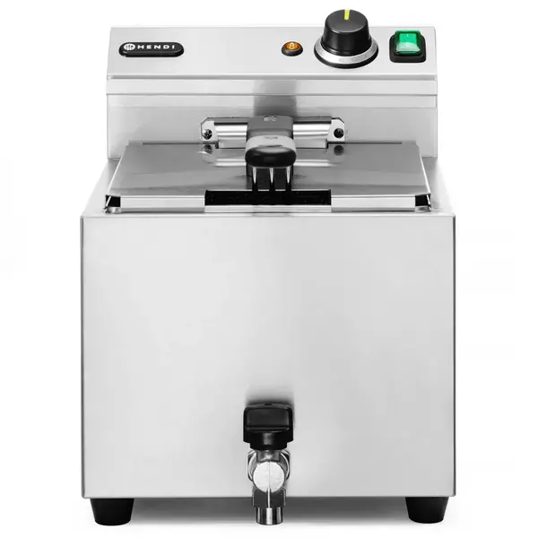 Friteuse | ProfiLine | Elektrisch | 10L | 50°C/190°C | 6.6kW (400V) | Aftapkraan | 300x680x420(h)mm