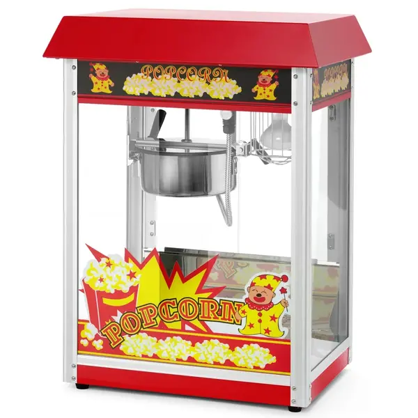 Popcornmachine | Rood | 1.5kW (230V) | Interne Verlichting | 560x420x770(h)mm