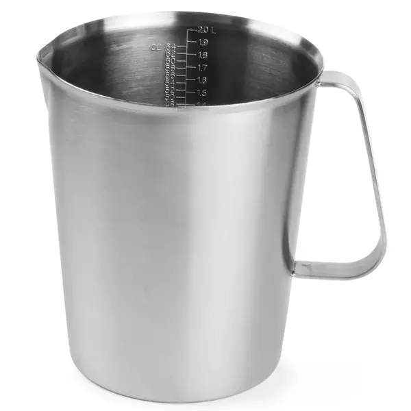 Maatbeker | RVS | 2L | Maatverdeling | Ø140x170(h)mm