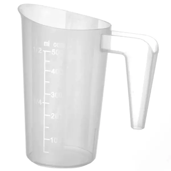 Maatbeker | Kunststof | 500ml | Maatverdeling | Stapelbaar | Ø95x136(h)mm