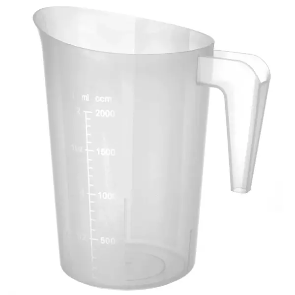 Maatbeker | Kunststof | 2L | Maatverdeling | Stapelbaar | Ø160x205(h)mm