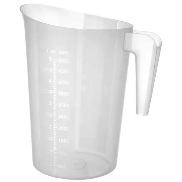 Maatbeker | Kunststof | 5L | Maatverdeling | Stapelbaar | Ø210x270(h)mm