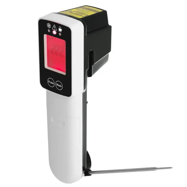 Thermometer | Digitaal | Infrarood + Sonde (Inklapbaar) | -60°C/+350°C | HACCP Kleurindicatie | 39x53x158(h)mm