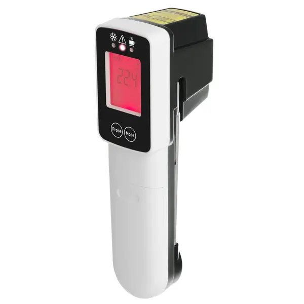 Thermometer | Digitaal | Infrarood + Sonde (Inklapbaar) | -60°C/+350°C | HACCP Kleurindicatie | 39x53x158(h)mm