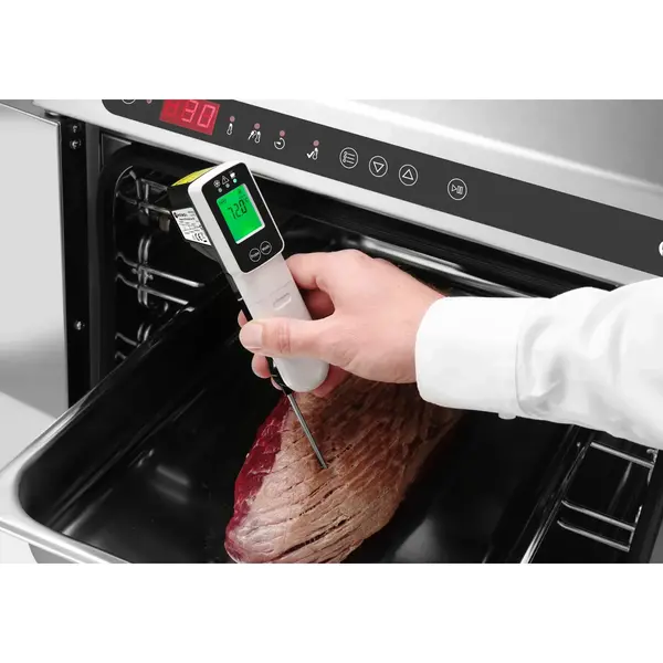 Thermometer | Digitaal | Infrarood + Sonde (Inklapbaar) | -60°C/+350°C | HACCP Kleurindicatie | 39x53x158(h)mm