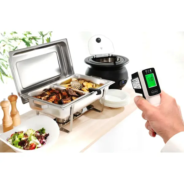Thermometer | Digitaal | Infrarood + Sonde (Inklapbaar) | -60°C/+350°C | HACCP Kleurindicatie | 39x53x158(h)mm