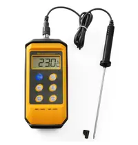 HENDI Thermometer | Digitaal | Sonde (Kabel) | -50°C/+300°C | Schokbestendig | 195x85x45(h)mm