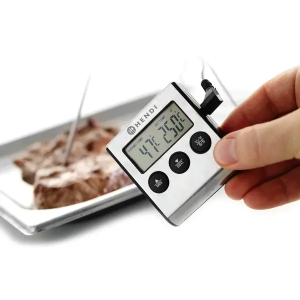 Braadthermometer | Digitaal | Sonde (Kabel) | -50°C/+250°C | Timer | 65x70x17(h)mm