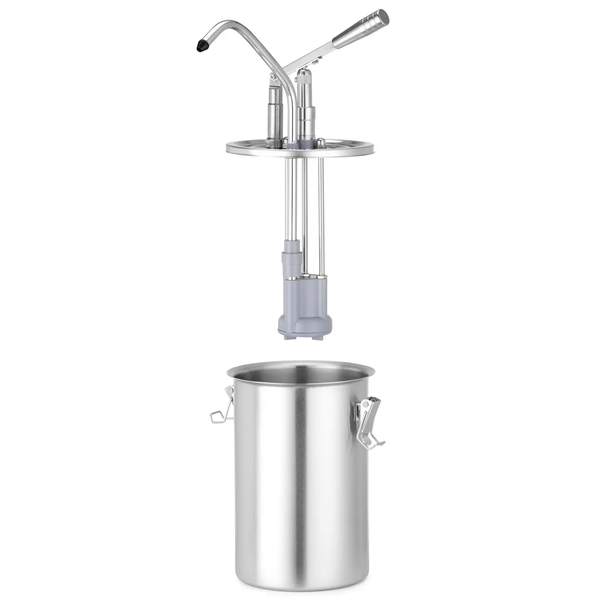 Sausdispenser | RVS | 5L | Portie 35ml | Ø180x420(h)mm