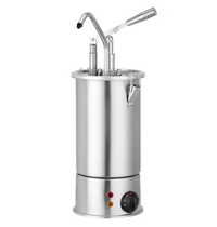 HENDI Verwarmde Sausdispenser | RVS | 3L | 30°C/90°C | Portie 35ml | 0.8kW (230V) | Ø180x500(h)mm