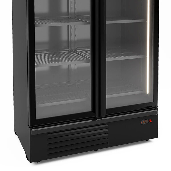 Koelkast | 1200L | Zwart | +1°C/+7°C | Geforceerd | Klapdeuren | Wielen | 1270x790x2140(h)mm