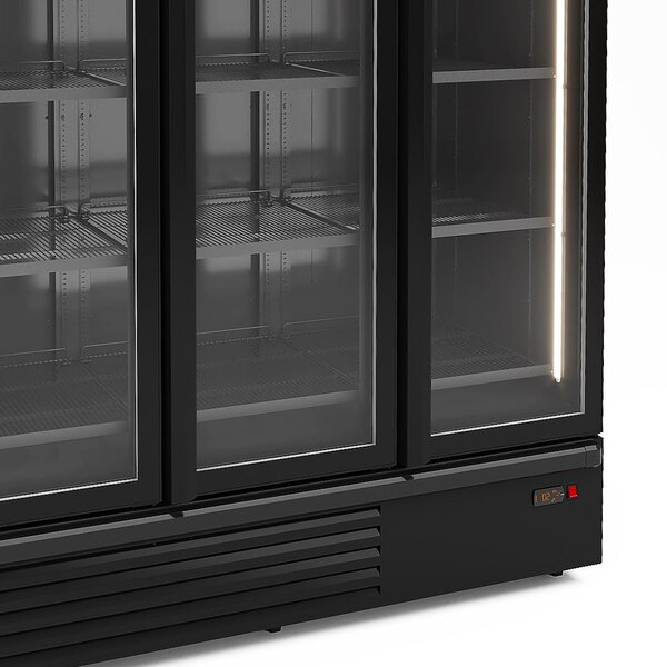 Koelkast | 1850L | Zwart | +1°C/+7°C | Geforceerd | Klapdeuren | Wielen | 1910x790x2140(h)mm