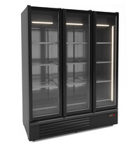 CombiSteel Koelkast | 1555L | Zwart | +1°C/+7°C | Geforceerd | Klapdeuren | Wielen | 1620x790x2140(h)mm 