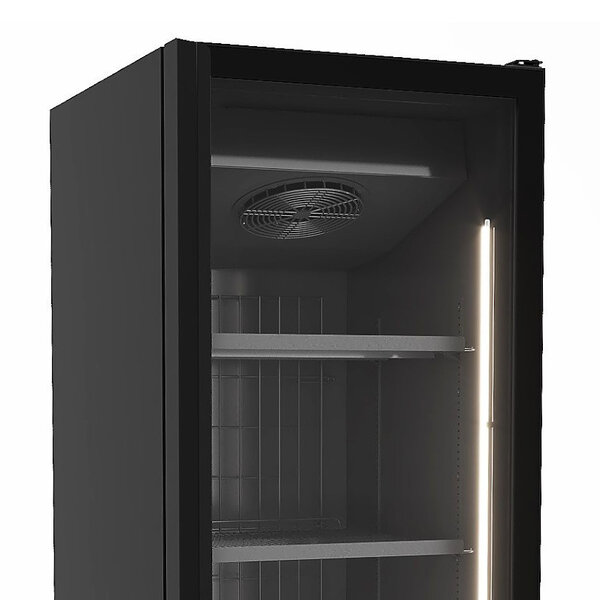 Vrieskast | 500L | Zwart | -18°C/-23°C | Geforceerd | Wielen | 666x852x2082(h)mm