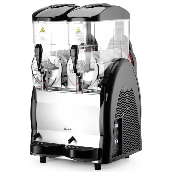 Sorbet-/Slushmachine | 2x 12L | LED-Verlichting | Nachtmodus | 0.74kW | 470x520x810(h)mm