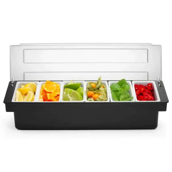 Garneerunit | BarUp | Kunststof | 6x 0.5L | 480x150x100(h)mm