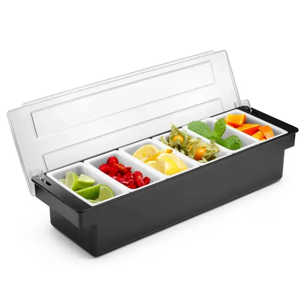 Garneerunit | BarUp | Kunststof | 6x 0.5L | 480x150x100(h)mm