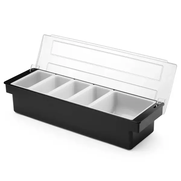 Garneerunit | BarUp | Kunststof | 4x 0.5L + 1x 1L | 480x150x100(h)mm