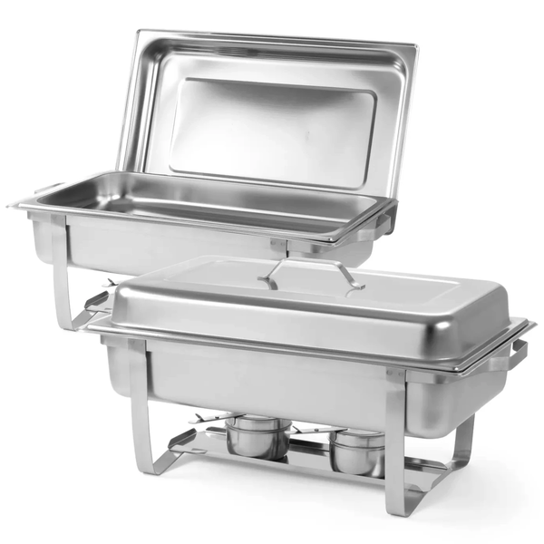 Set Chafing Dishes | ECONOMY | RVS | 1/1 GN (9L) | 2 Stuks | 600x358x295(h)mm