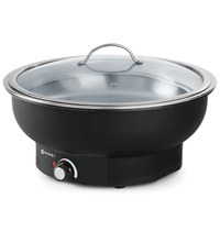 HENDI Chafing Dish | TESINO | Elektrisch | ≤ 85°C | 0.5kW (230V) | Ø405x248(h)mm 