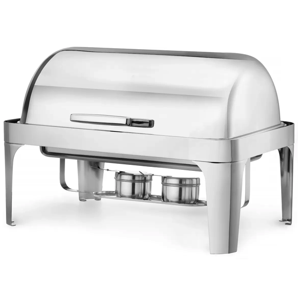 Chafing Dish | ProfiLine | RVS | 1/1 GN (9L) | Rolltop Deksel | 660x490x460(h)mm