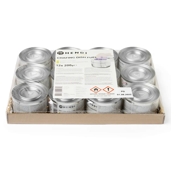 Brandpasta | Chafing Dishes | Brandtijd 3u | Geur-/Roetvrij | 12x 200g