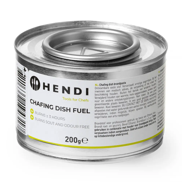 Brandpasta | Chafing Dishes | Brandtijd 3u | Geur-/Roetvrij | 72x 200g