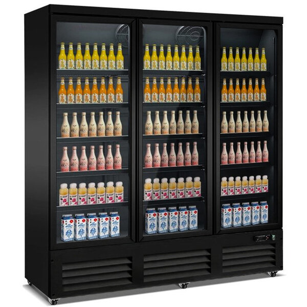Koelkast | ENTRY LINE | 1600L | Zwart | 0°C/+10°C | Geforceerd | Draaideuren | Wielen (Geremd) | 1880x705x2050(h)mm