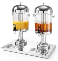 HENDI Drankendispenser | RVS | 2x 8L | Passief Koelbaar | 560x350x580(h)mm 