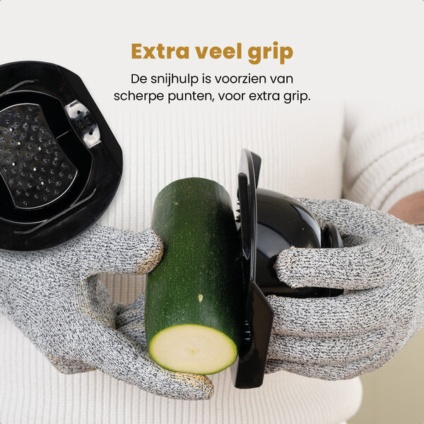 Mandoline Groentesnijder | Kunststof/RVS | Incl. Beschermingshandschoenen | BPA-Vrij