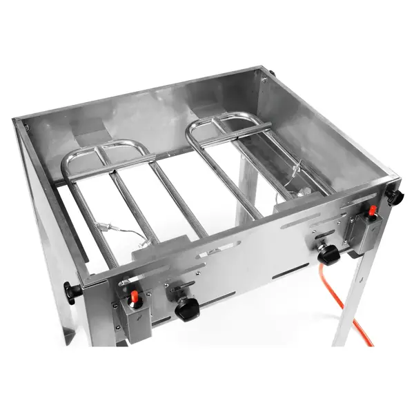 Barbecue | RoastMaster | Propaangas | 1 Rooster + 1 Braadpan (590x480) | 2 Branders | 11.6kW | 650x540x840(h)mm