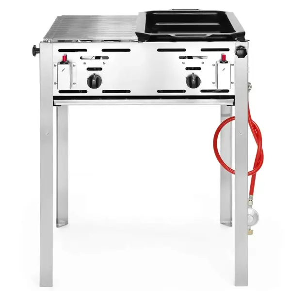 Barbecue | RoastMaster | Propaangas | 1 Rooster + 1 Braadpan (590x480) | 2 Branders | 11.6kW | 650x540x840(h)mm