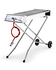 HENDI Barbecue | XENON PRO | Propaangas | 2 Roosters (860x260) | 1 Brander | 7.5kW | Inklapbaar | Wielen | 1120x410x900(h)mm 