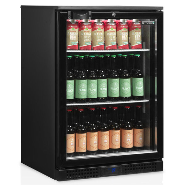 Barkoelkast | SERIE DB | Energiezuinig | 125L | Zwart | +2°C/+10°C | Geforceerd | 600x520x870(h)mm