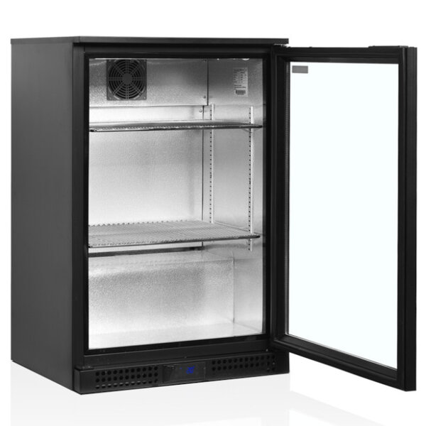 Barkoelkast | SERIE BA | Energiezuinig | 128L | Zwart | +2°C/+10°C | Geforceerd | 600x520x900(h)mm