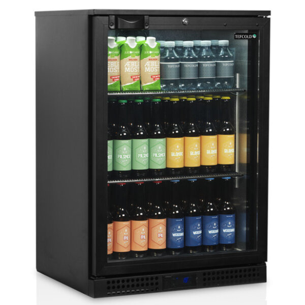 Barkoelkast | SERIE BA | Energiezuinig | 125L | Zwart | +2°C/+10°C | Geforceerd | 600x520x870(h)mm