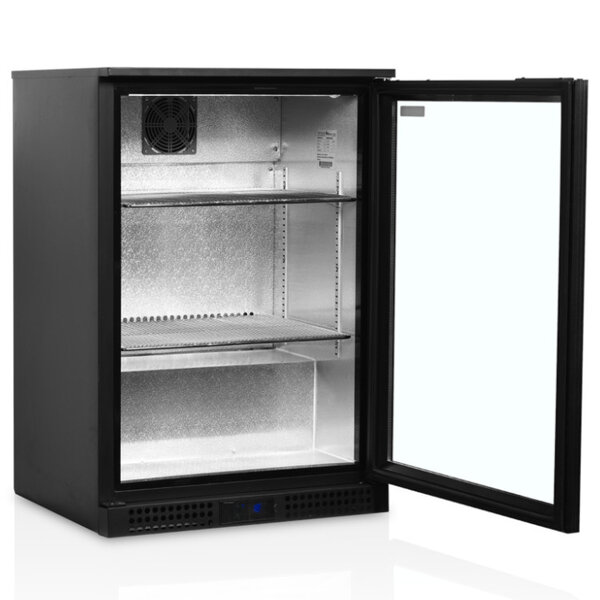 Barkoelkast | SERIE BA | Energiezuinig | 125L | Zwart | +2°C/+10°C | Geforceerd | 600x520x870(h)mm